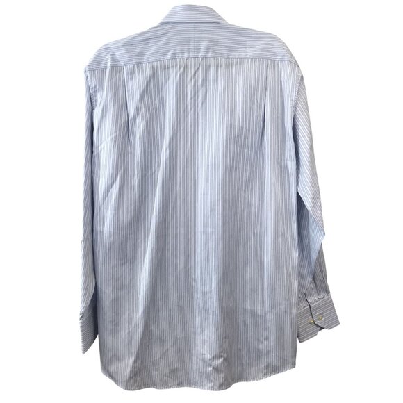 Tommy Bahama Mens Blue Striped 100% Cotton Button-Up Shirt Size 15 32-33 - Picture 10 of 11